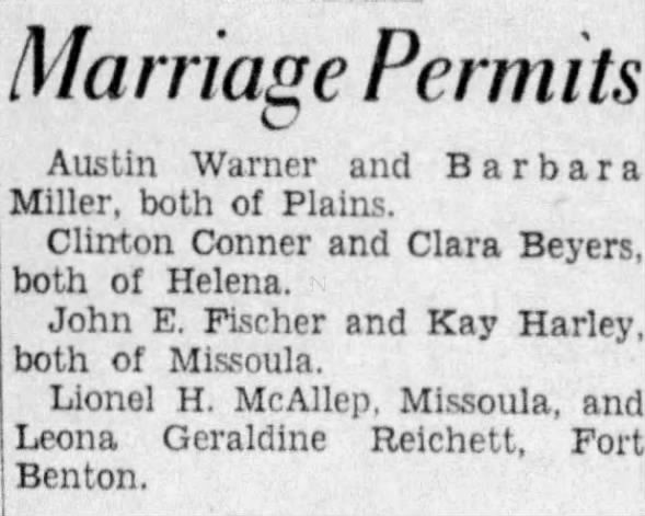 Clipping from The Missoulian
